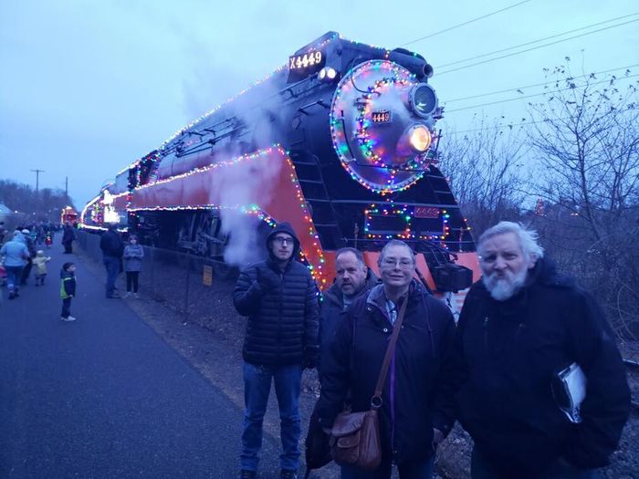 WCF Group image at a Christmas train